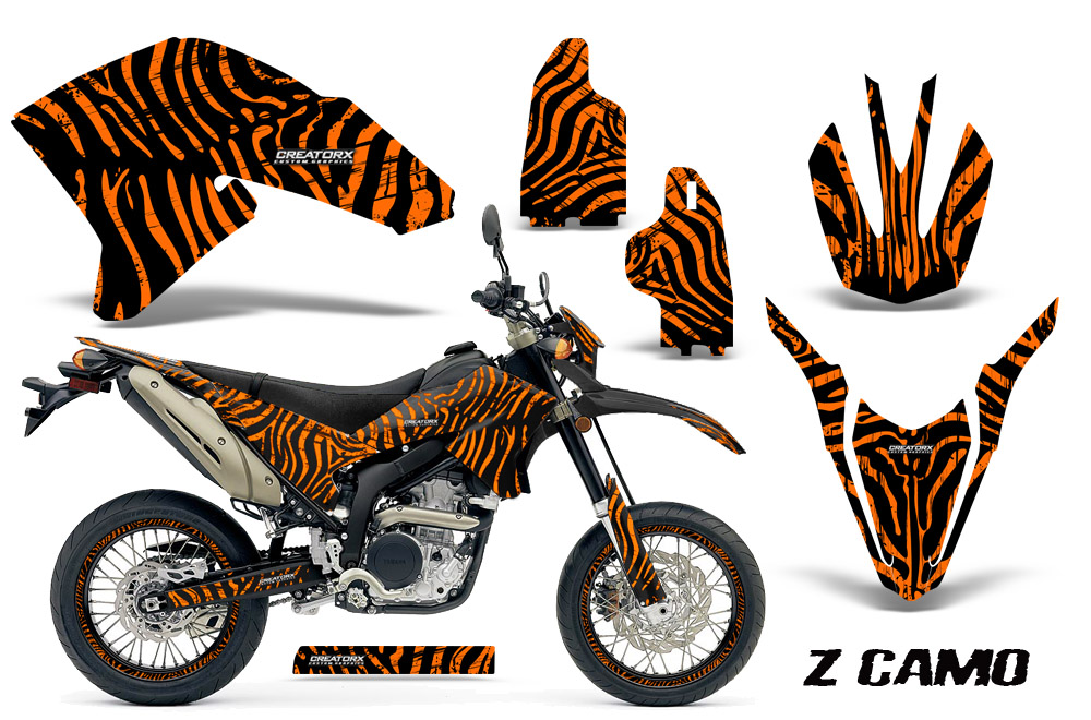 Yamaha WR250X R Graphics Kit ZCamo Orange NP Rims